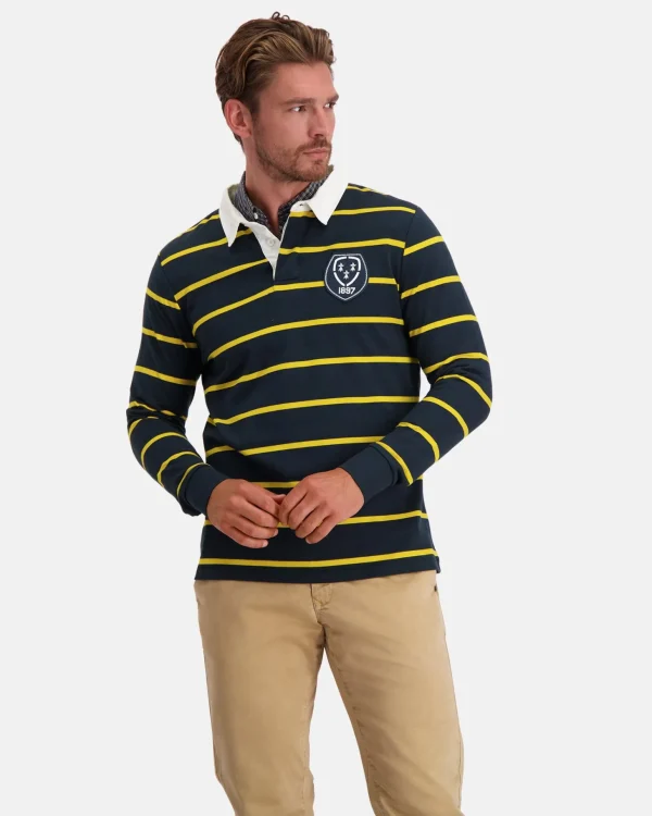 Het Klassieke Gebreide Rugbyshirt Van 100% Katoen-Gaastra Discount