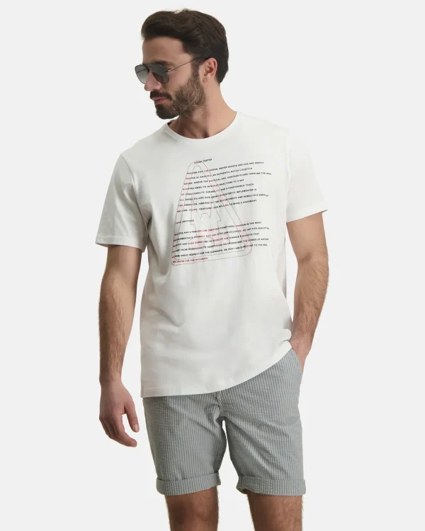 100% Katoenen Warp T-Shirt-Gaastra Clearance