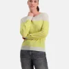 Luxueuze 100% Merino Smerlada Gestreepte Blouse-Gaastra Clearance