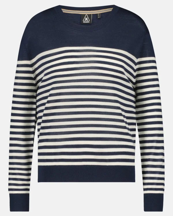 Luxueuze 100% Merino Smerlada Gestreepte Blouse-Gaastra Sale