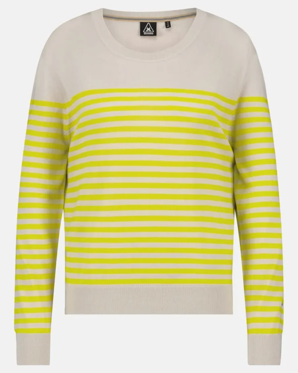 Luxueuze 100% Merino Smerlada Gestreepte Blouse-Gaastra Clearance