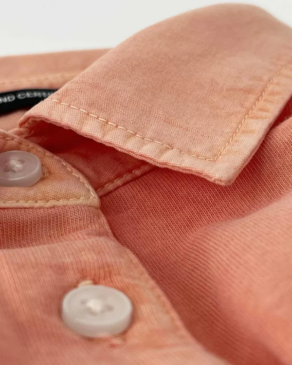 Monica Polo Met Geweven Kraag-Gaastra Fashion